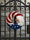 American Eagle Flag Patriotic Wreath 2026 USA 250 Decorations 250th Anniversary Eagle Wreath for 4th of July for Front Door Wall Party Holiday Decoration