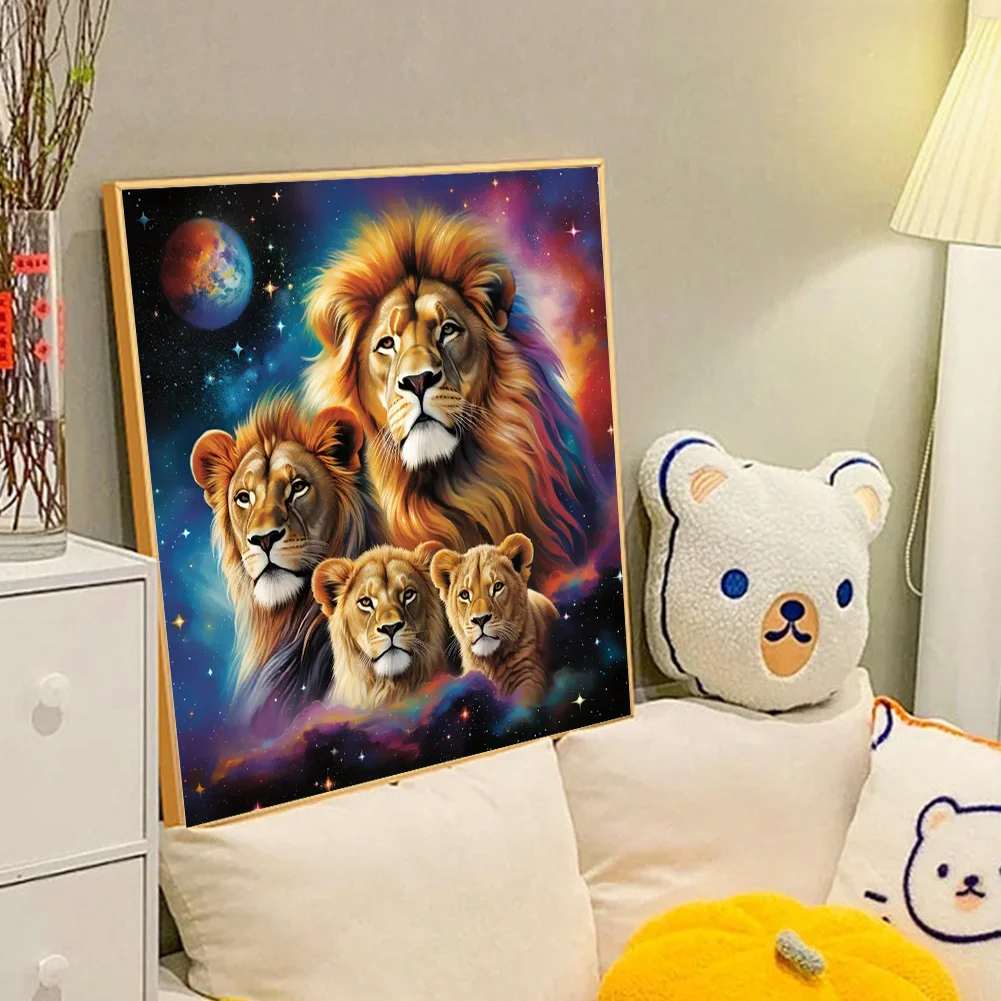 Diamond Painting - Full Round Drill - Lion(Canvas|40*40cm)