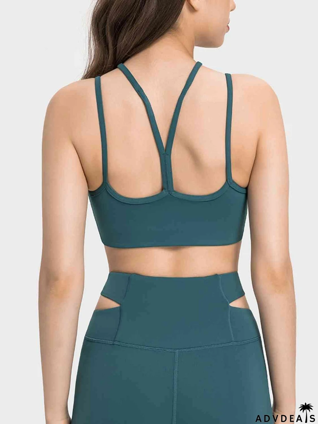 Double-Strap Cropped Sports Cami