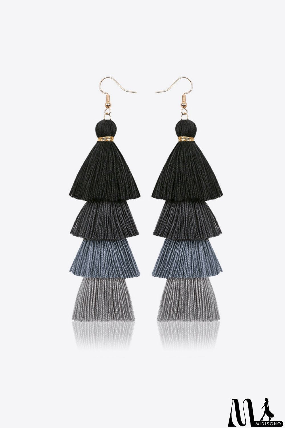 MidiSono - Layered Tassel Earrings