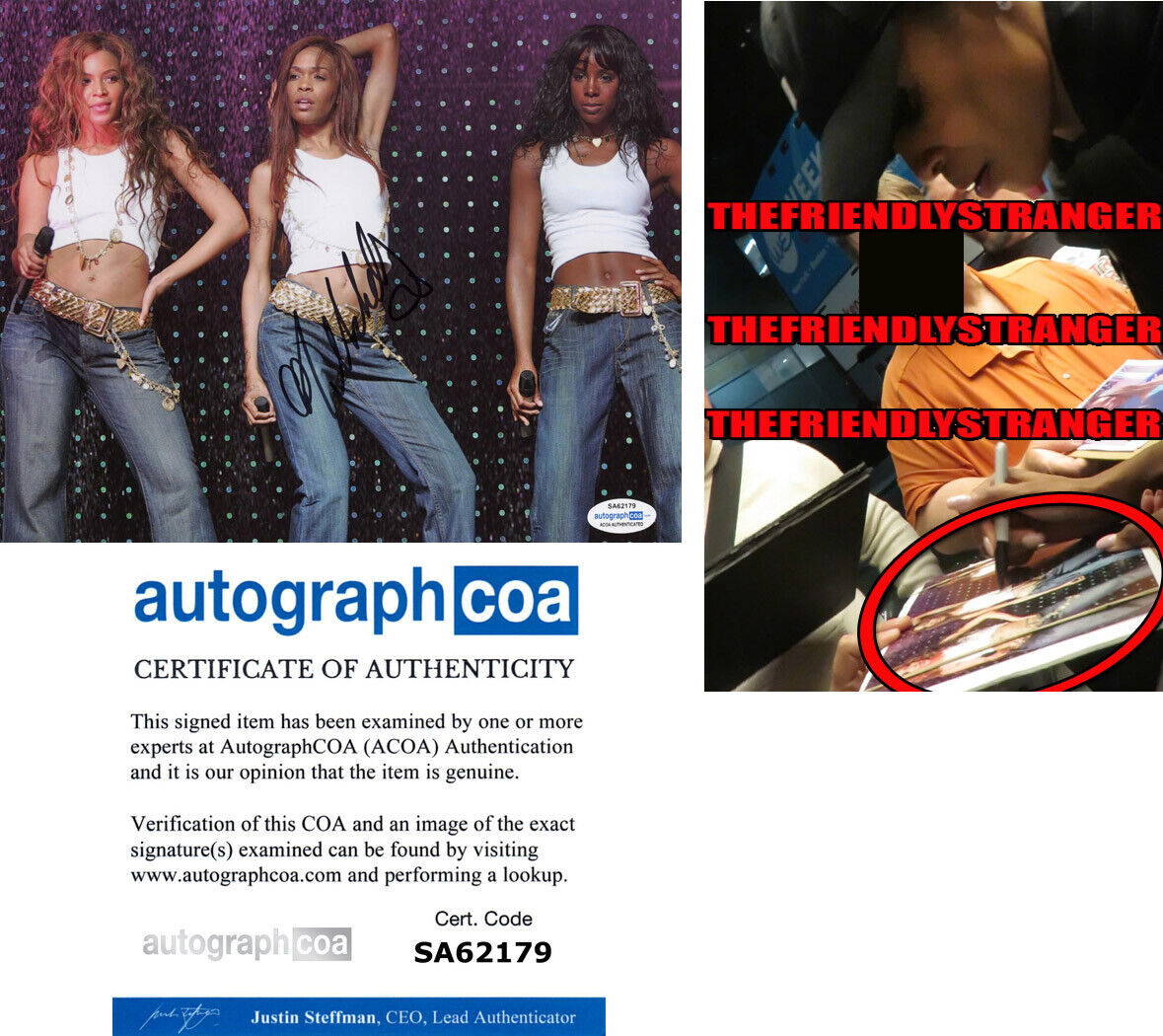 MICHELLE WILLIAMS signed DESTINY'S CHILD