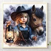 Diamond Painting-DIY Square Part AB Drill Cowboy(45*45CM)