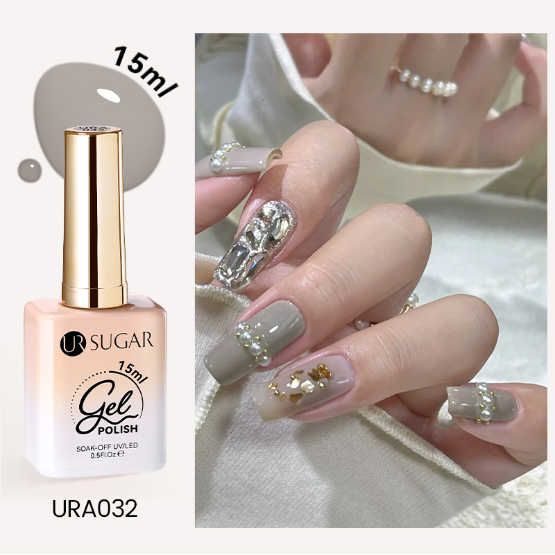 Needmkt UR SUGAR 15ml Champagne Water Light Cat Magnetic Gel Nail Polish Vernis Semi Permanent Soak Off Crystal Gel Polish For Nails