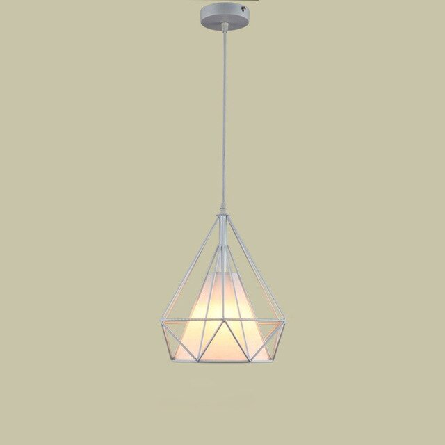 Nordic LED Diamond Pendant Light Colorful Lamp Shade E27 Creative Bar Tea Restaurant Lighting Attic Lights Spider Light Lamps