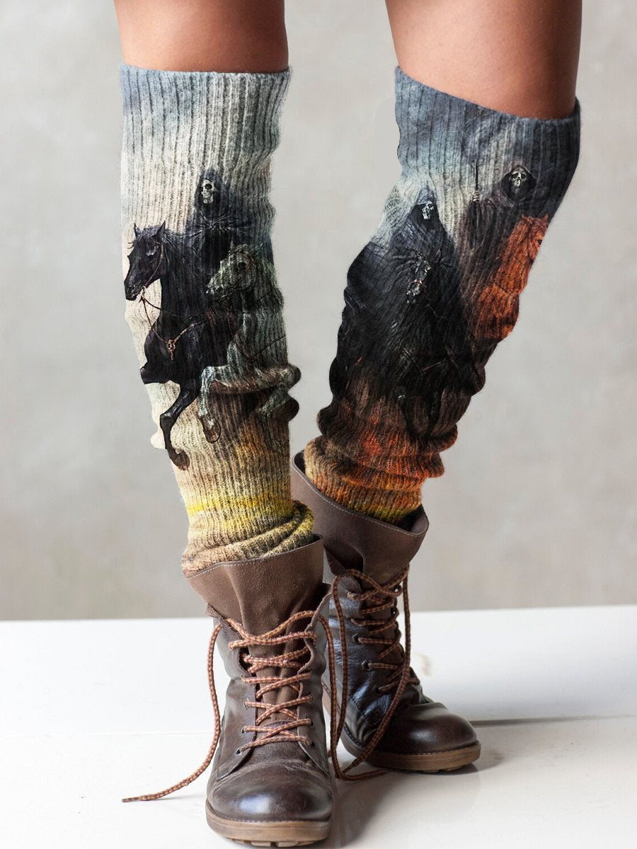 Halloween Vintage Leggings Socks