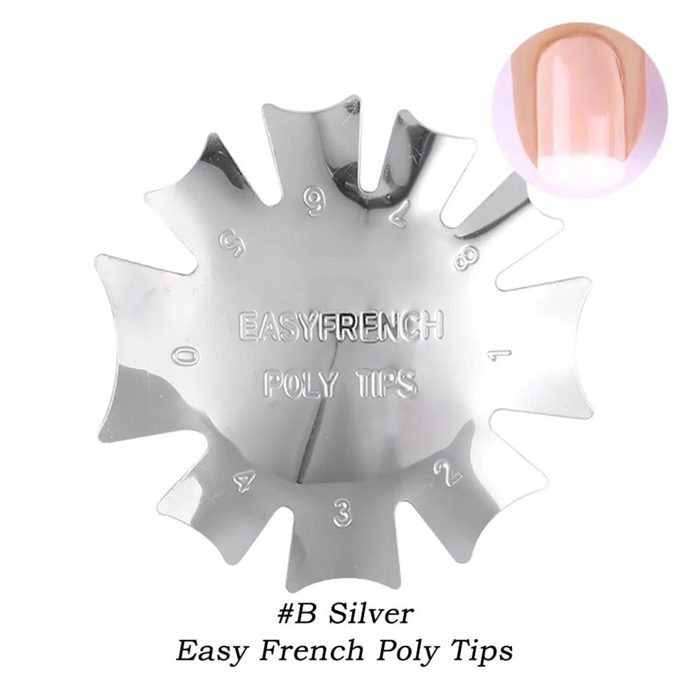 Stainless Steel Easy French Line Edge Nail Tool Cutter Nail Stencil Edge Trimmer Multi-size Nail Manicure Nail Art Styling Tool-Nail Inspo