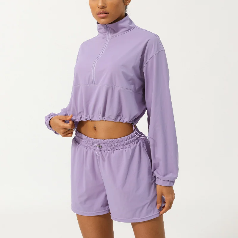 Quick-drying, breathable top & casual shorts sets