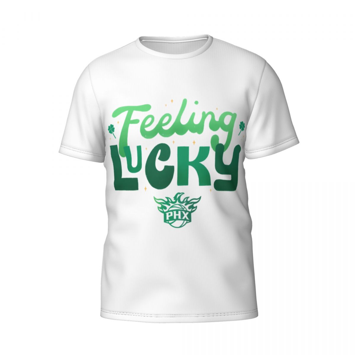 Phoenix Suns Feeling Lucky St. Patrick's Day White T-Shirt Men's
