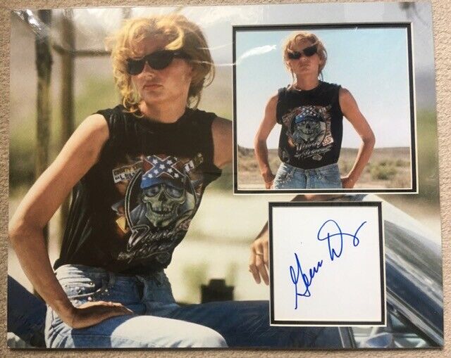 GEENA DAVIS SIGNED THELMA AND LOUISE Photo Poster painting MOUNT UACC REG 242 (1)