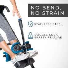 No Bend No Strain, Aerospace-grade steel, double lock safety feature