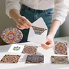 6PCS Diamond Painting Mandala Greeting Cards Postcards with Envelopes