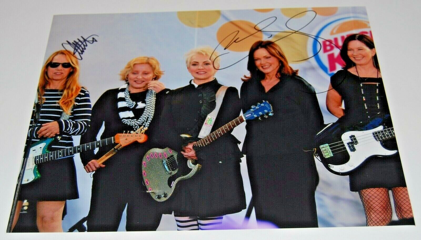 BELINDA CARLISLE and CHARLOTTE CAFFEY signed (THE GO-GO'S) 11X14 Photo Poster painting W/COA #1