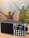 FM Radio LED Digital Display Support TF Card MP3 Player USB Drive Portable Radio