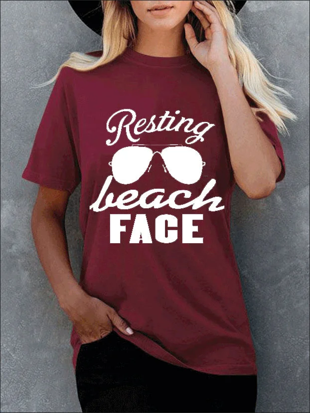 Resting Beach Face T-shirt