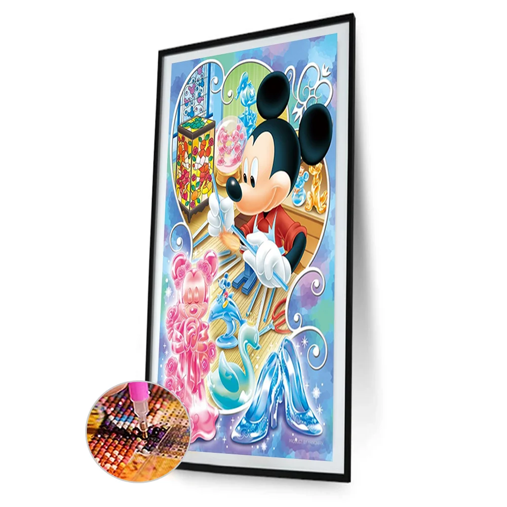 Full Round Diamond Painting 30*50cm - Mickey