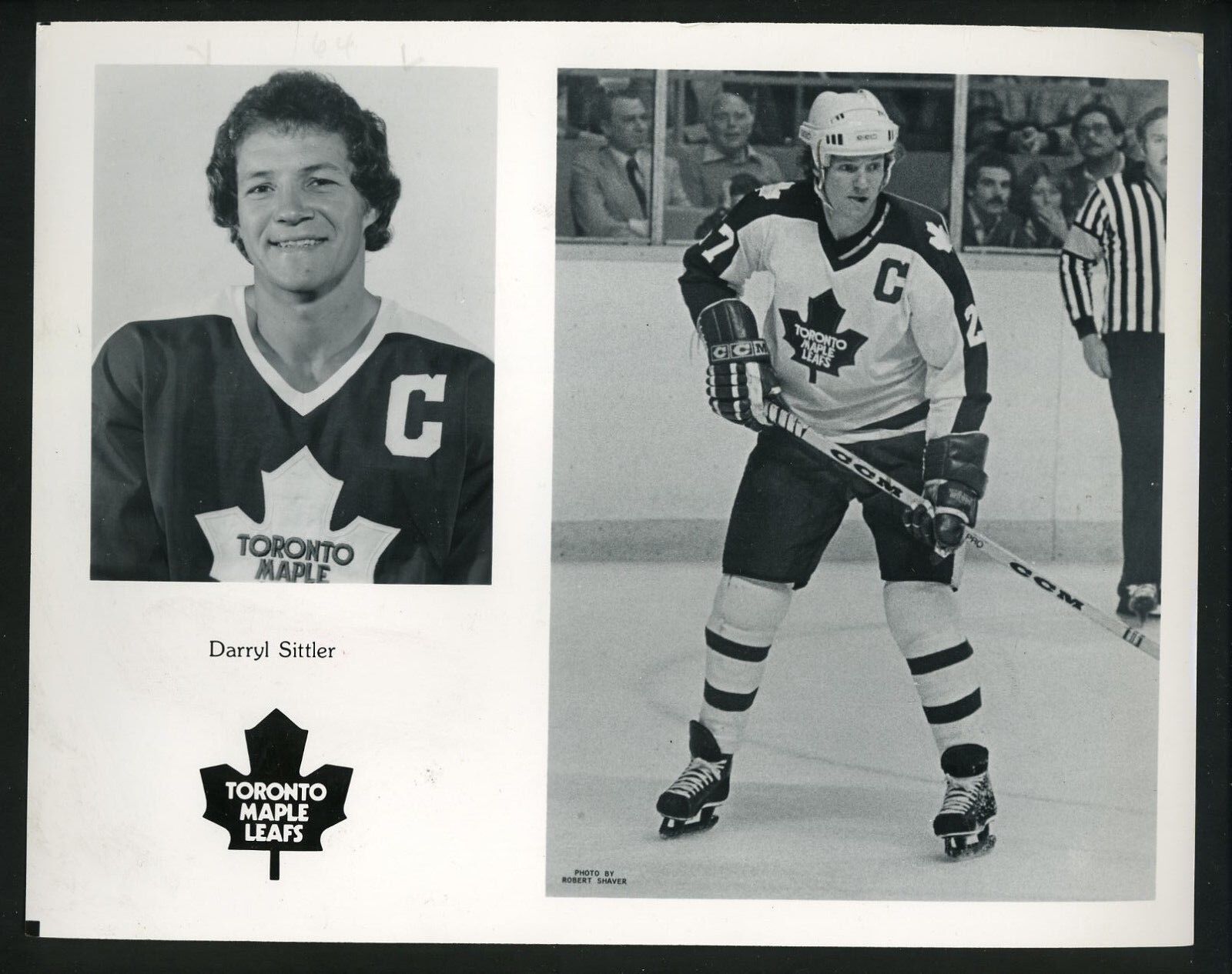 Darryl Sittler LOT of 7 team issued Press Photo Poster paintings Toronto Maple Leafs