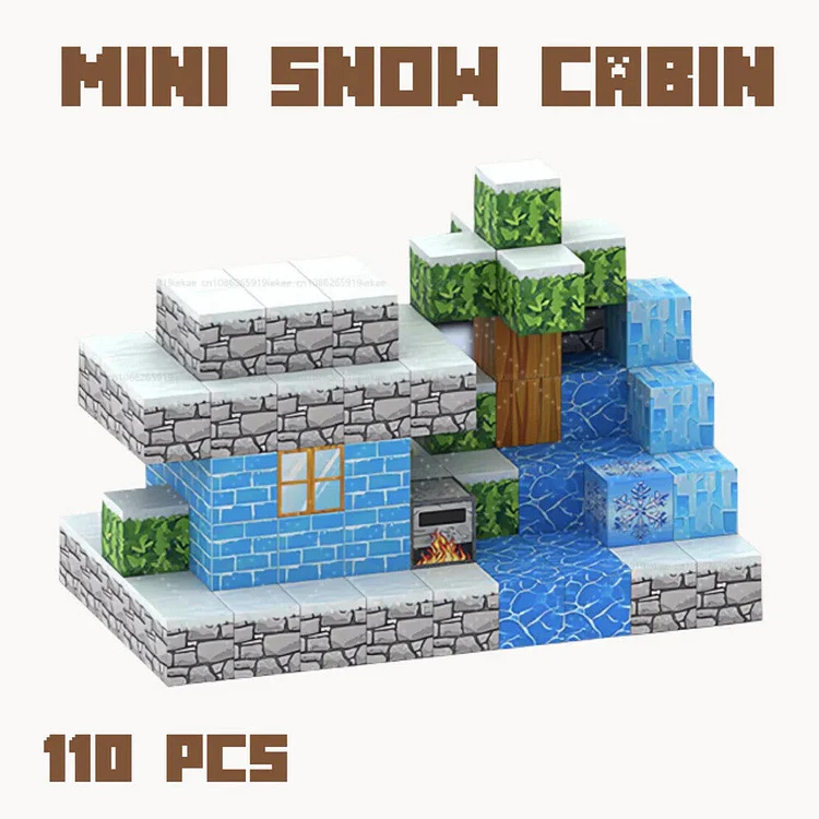 Mini Snow Cabin | 110 Blocks slivor