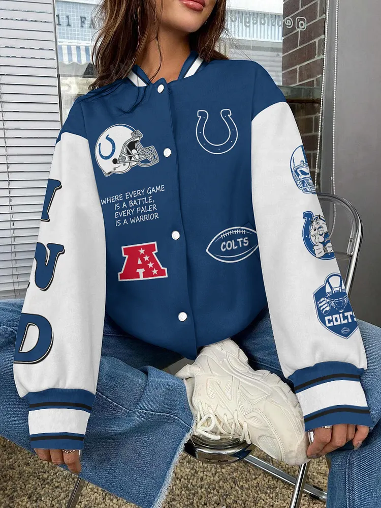 Indianapolis Colts  National Football League 2024 Make Your Mark Unisex Varsity Jacket