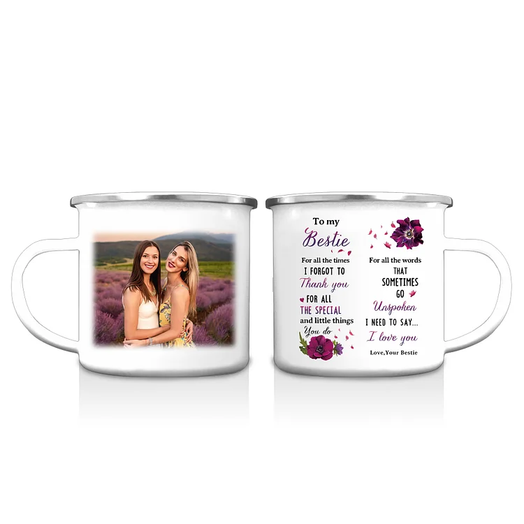 Personalized Photo Mug-Custom To My Bestie Birthday Gift Ceramic Coffee Mug for Bestie