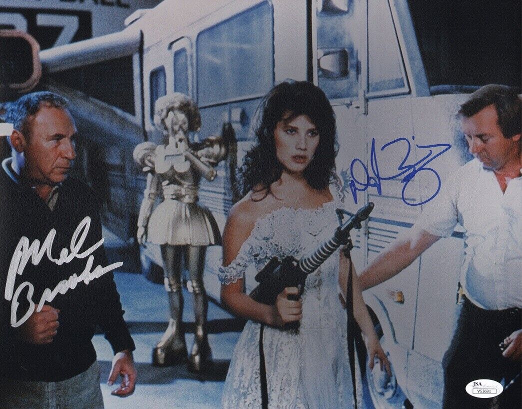 MEL BROOKS & DAPHNE ZUNIGA Authentic Hand-Signed SPACEBALLS 11x14 Photo Poster painting(JSA COA)