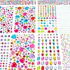 2742pcs DIY Self-Adhesive Gem & Rhinestone Stickers Sparkling Jewel Stickers for Crafts & Decorations
