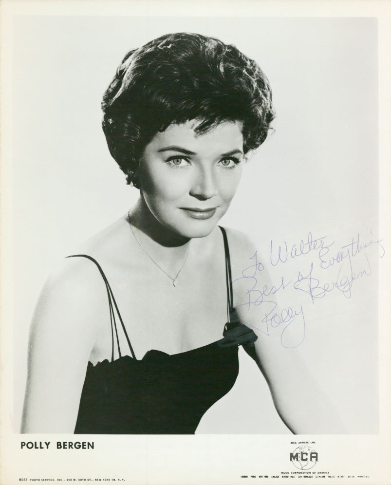 Polly Bergen (Vintage, Inscribed) signed Photo Poster painting COA