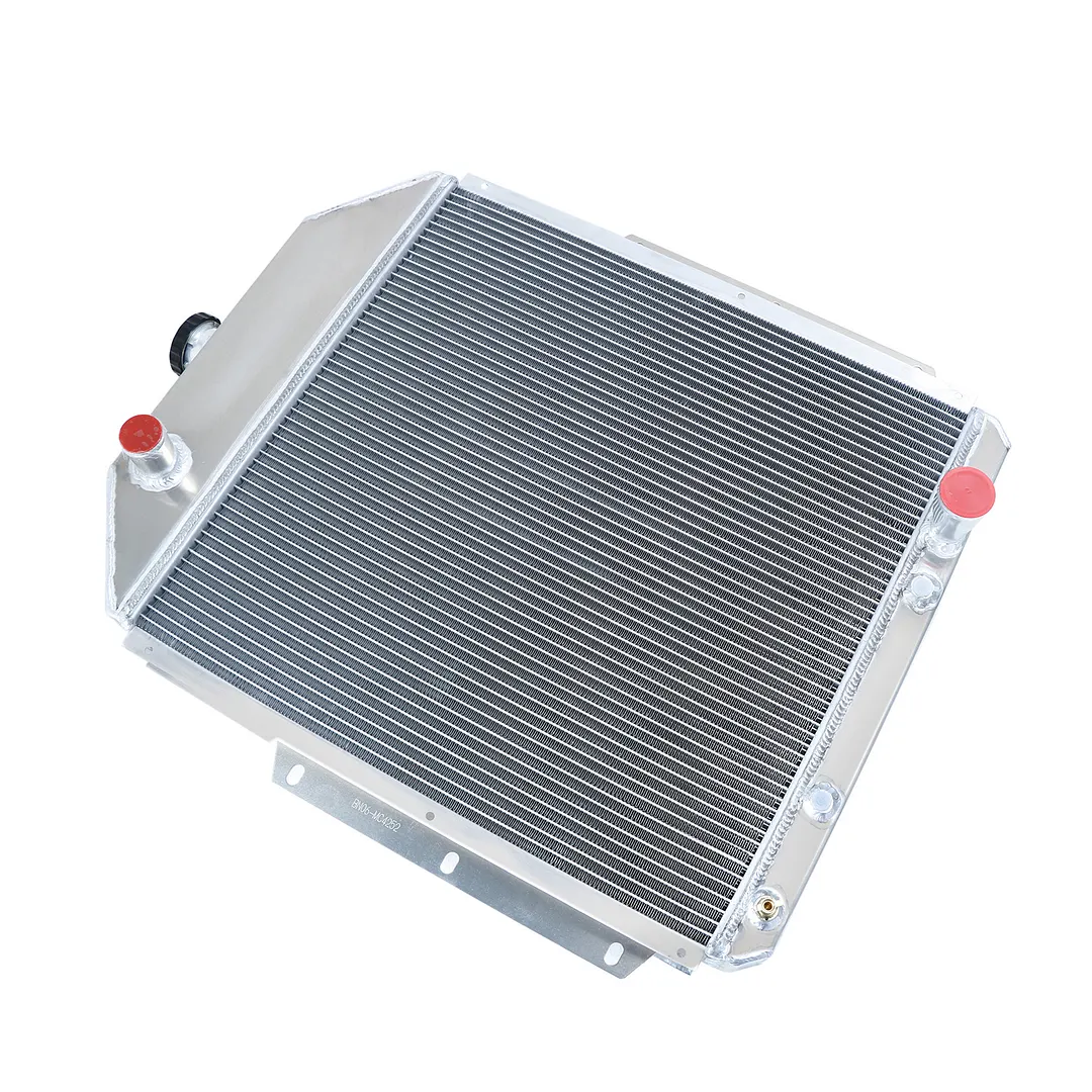 thumbnail image 2 of ALLOYWORKS 4-Row Aluminum Radiator With Shroud & Fan For 1942-1952 Ford F1 F2 F3 (Chevy V8 Swap) 2 of 3