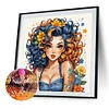 Diamond Painting -DIY Round Drill Partial AB Summer Girl(45x45 CM)