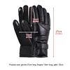USB Hand Warmers Waterproof Leather Heating Gloves PU for Fishing Riding Cycling