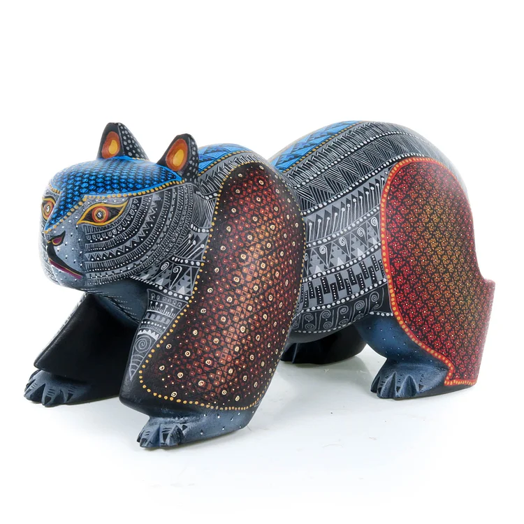 Black Bear - Oaxacan Alebrije Wood Carving - Nestor Melchor