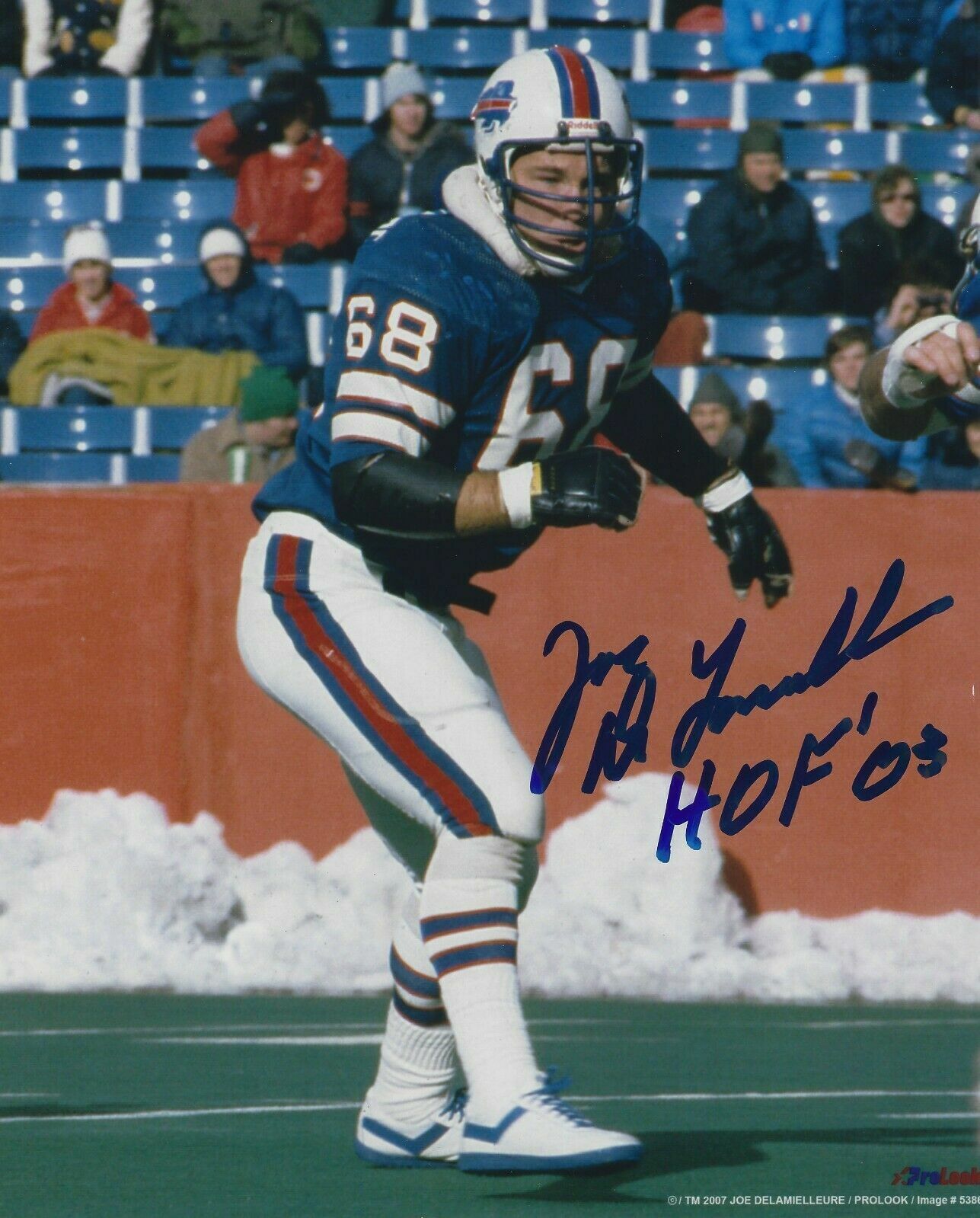 Joe Delamielleure Autographed Signed 8x10 Photo Poster painting ( HOF Bills ) REPRINT