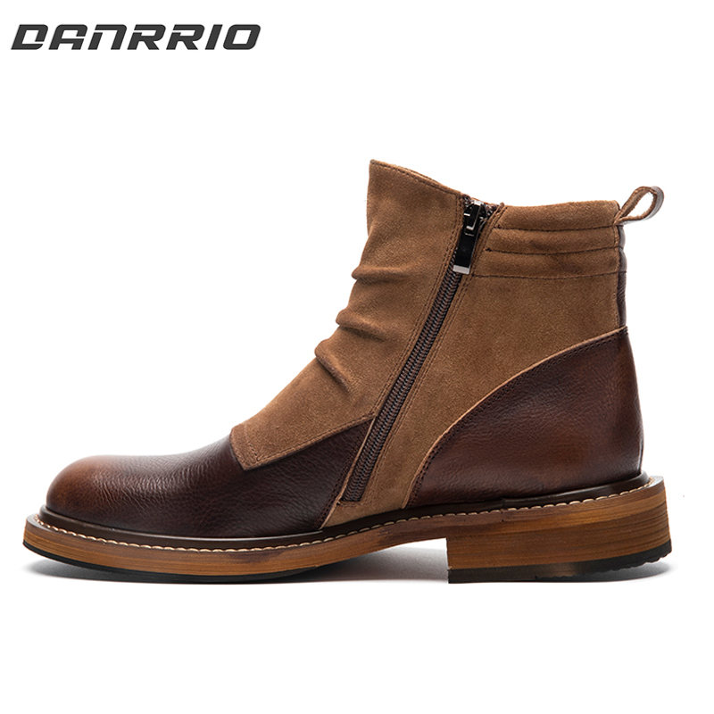 DANRRIO Handmade Retro American Style High-top Chelsea Boots DANRRIO.COM DANRRIO