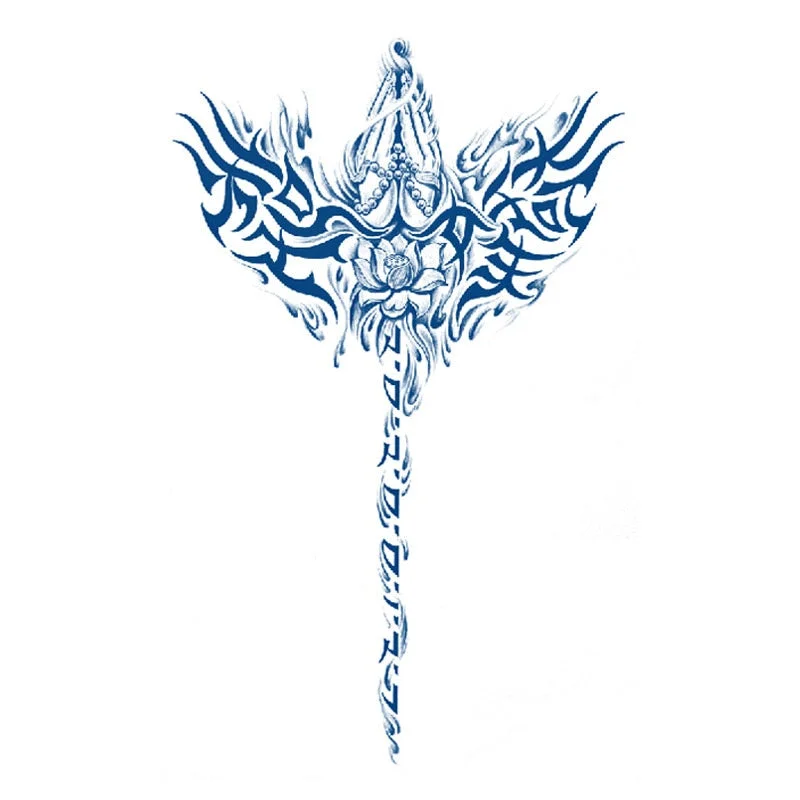 Semi-permanent Waterproof Temporary Tattoo Sexy flowers Body Art Tattoo Sticker Full Fake Tatoo Women Men