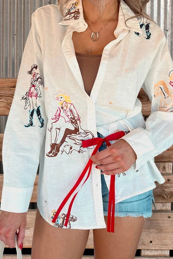 Western Graphic Print Shirt