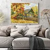 Autumn Cabin-14CT Stamped Cross Stitch 36*30cm/14.17*11.81in tapestrymarket