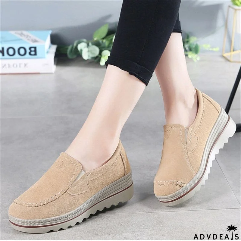 Fashion Extra Soft Lightweight Women Leather Loafers