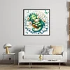 Lotus Dragon-11CT Stamped Cross Stitch 50*50cm/19.69*19.69in