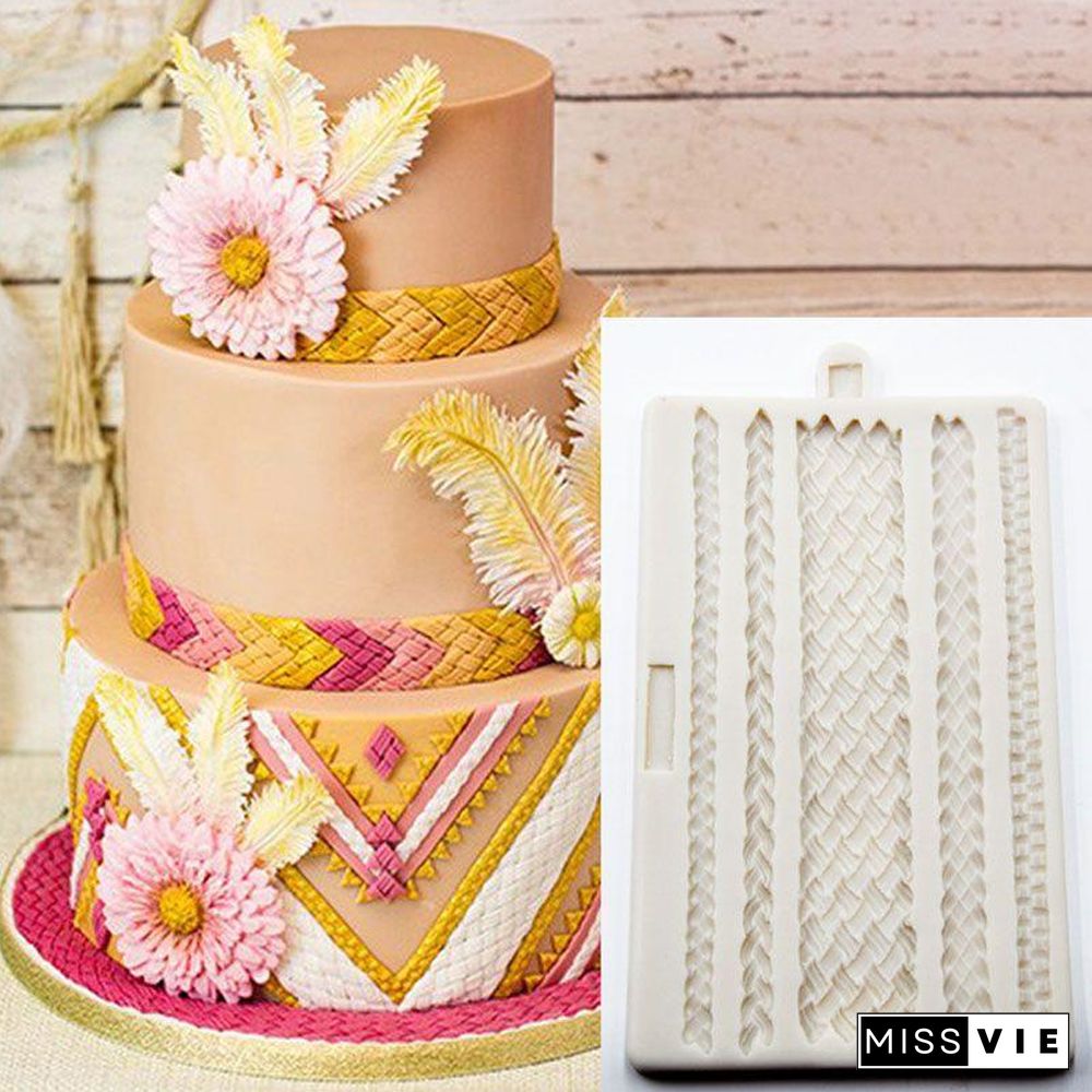 Silicone Pie Crust Mold for Pastry Fondant Mold Stamper Baking Toppers