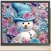 Diamond Painting -DIY Round Drill Snowman(40x35cm)