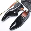 Mens Pointed Toe Dress Shoes With Buckle