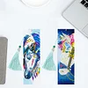 2pcs Leather Bookmark 5D DIY Diamond Painting Colorful Horse Cross Stitch