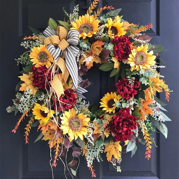 🌻Summer Sunflower Wreath Door Decoration☀ Hot Sale 49% OFF🔥