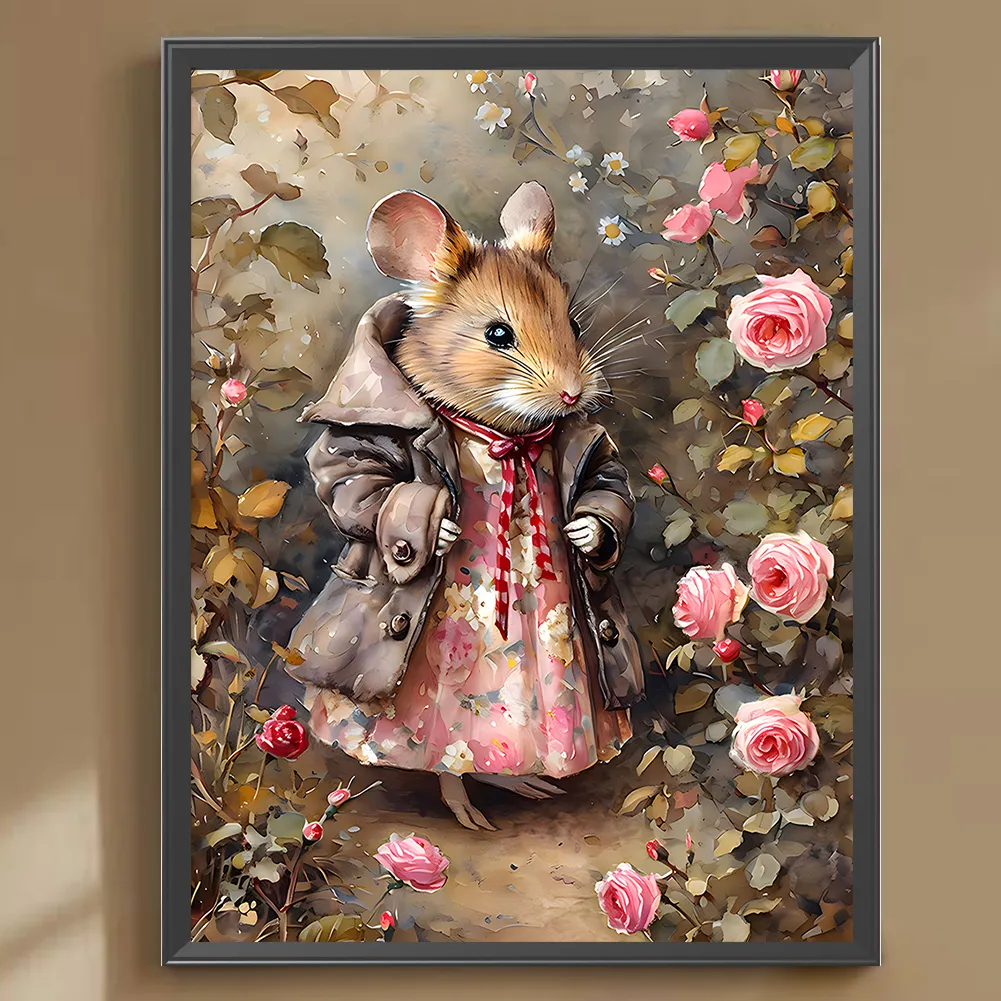 Diamond Painting - Full Round Drill - Rat(Canvas|30*40cm)
