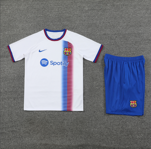 24/25 Barcelona Training Kit Short Sleeve Football Shirt Thai Quality