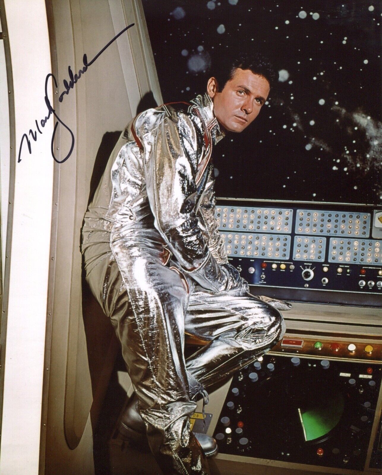 LOST IN SPACE 8x10 Photo Poster painting signed by actor Mark Goddard IMAGE C