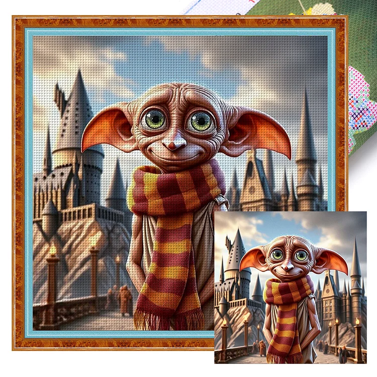 Harry Potter Elf (30*30cm) 18CT Stamped Cross Stitch gbfke