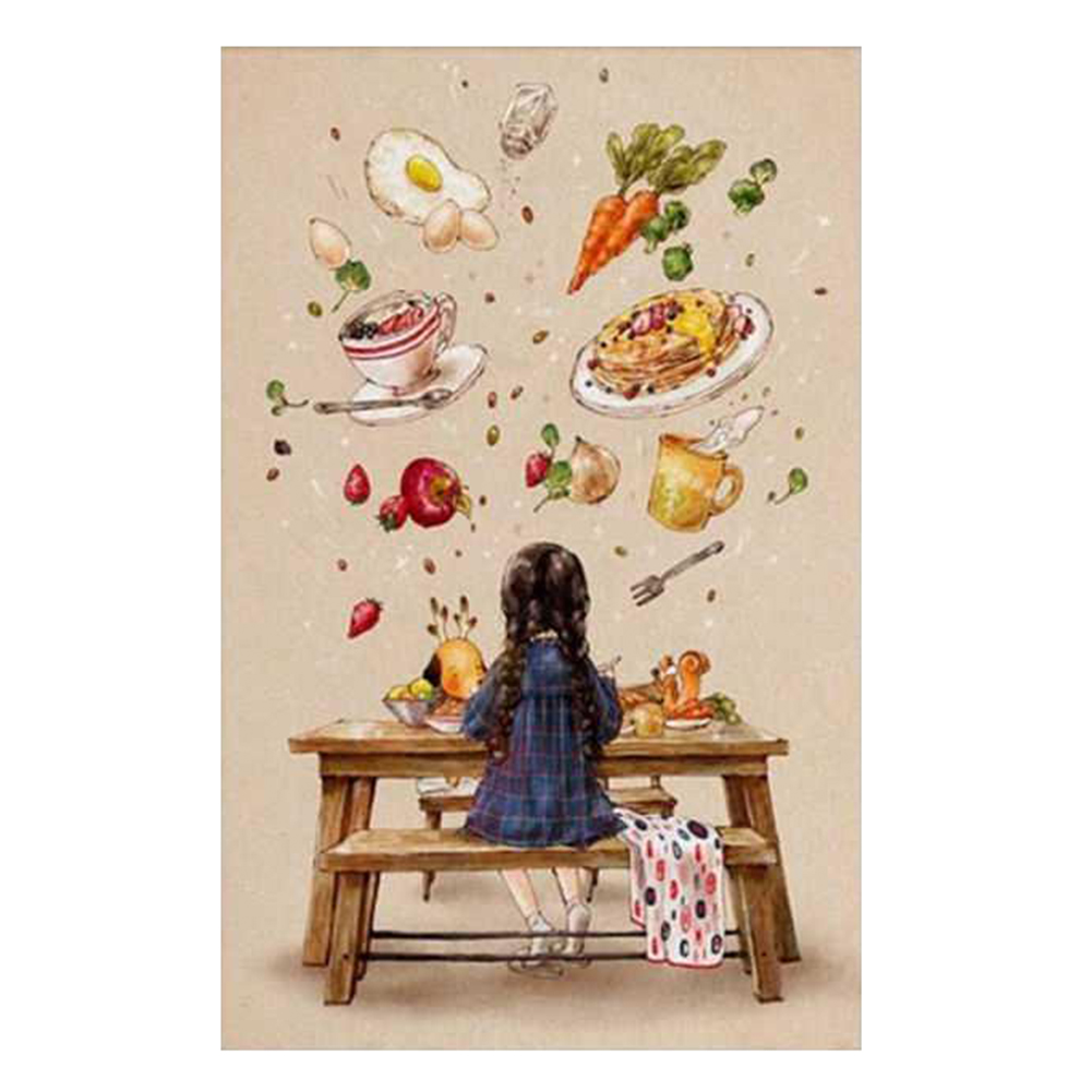 

Eating - 11CT Stamped Cross Stitch - 50*72CM, 501 Original