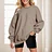 Giftitrends European And American Women'S Oversized Loose Fitting Sweatshirt Long Sleeve Round Neck Pullover Top 2025 New Fashion Sweatshirt