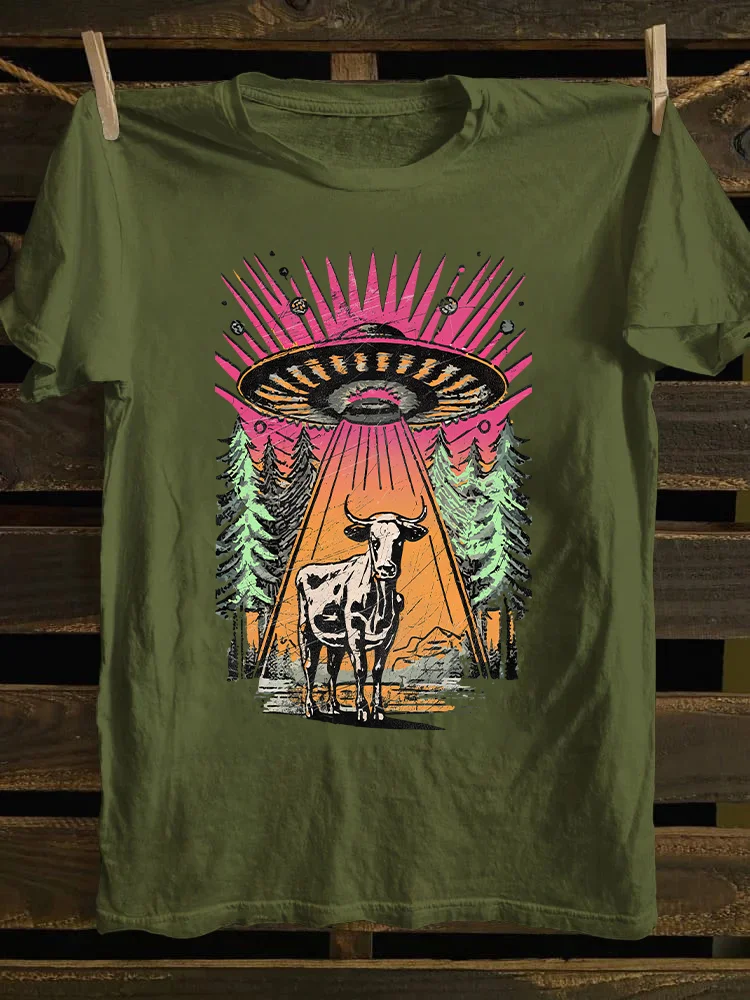 UFO Cow Abduction T-shirt