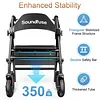 Rollator Walkers with Seat for Seniors, Foldable 8" Big Wheels All Terrain Rolling Walker, Handles and Ergonomic Seat Height Adjustable, 350 lb, FSA HSA Eligible